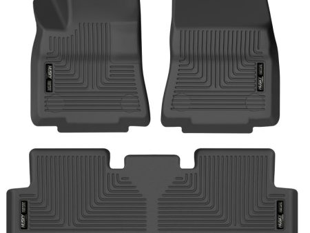 Husky Liners 20-22 Tesla Y WeatherBeater Front & 2nd Seat Floor Liner - Blk Online