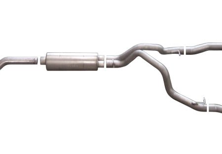 Gibson 07-09 Chevrolet Silverado 2500 HD LT 6.0L 2.25in Cat-Back Dual Split Exhaust - Stainless on Sale