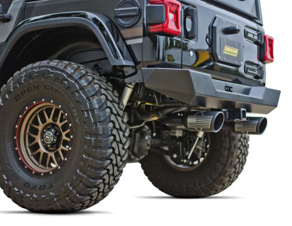 Gibson 07-17 Jeep Wrangler JK X 3.8L 2.5in Patriot Series Axle-Back Dual Split Exhaust - Blk Ceramic Online Sale