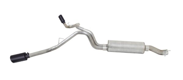 Gibson 14-17 Ram 2500 Big Horn 6.4L 2.5in Cat-Back Dual Extreme Exhaust - Black Elite on Sale