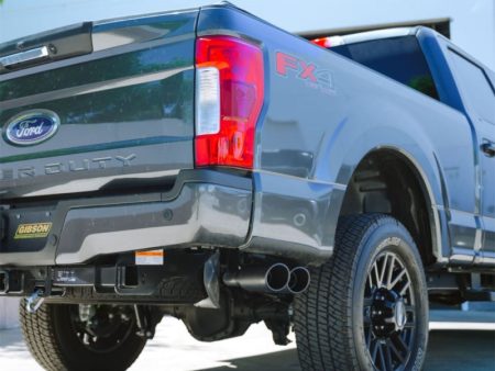 Gibson 20-21 Ford F250 F350 7.3L Black Elite Cat-Back Dual Sport Exhaust System - Stainless Cheap