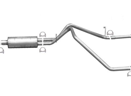 Gibson 15-22 Chevrolet Colorado LT 2.5L 2.25in Cat-Back Dual Split Exhaust - Aluminized Fashion