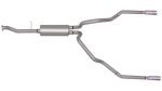 Gibson 99-05 Chevrolet Silverado 1500 Base 4.3L 2.5in Cat-Back Dual Split Exhaust - Aluminized Fashion