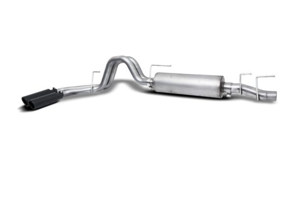 Gibson 21-24 Ford F150 2.7 3.3L 3 2.5in Cat-Back Dual Sport Exhaust System Stainless - Black Elite Online now