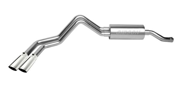 Gibson 10-13 GMC Sierra 1500 SLE 4.8L 2.25in Cat-Back Dual Sport Exhaust - Stainless For Sale