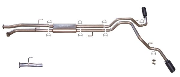 Gibson 07-09 Toyota Tundra SR5 4.7L 2.5in Cat-Back Dual Extreme Exhaust - Black Elite Hot on Sale