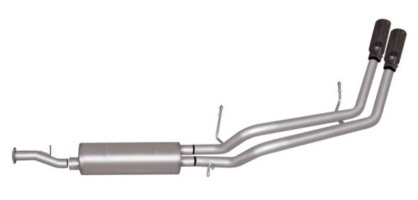 Gibson 07-09 Chevrolet Tahoe LS 4.8L 2.25in Cat-Back Dual Sport Exhaust - Stainless For Cheap