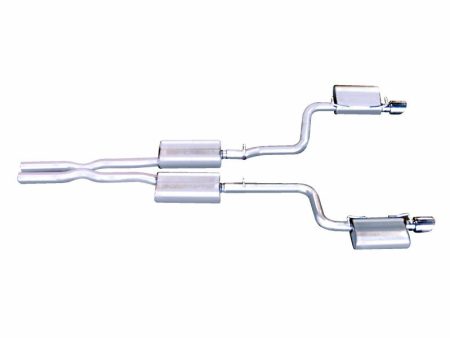 Gibson 05-15 Chrysler 300 C 5.7L 2.5in Cat-Back Dual Exhaust - Stainless Online Hot Sale