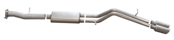 Gibson 08-09 Hummer H2 Base 6.2L 2.25in Cat-Back Dual Sport Exhaust - Stainless on Sale