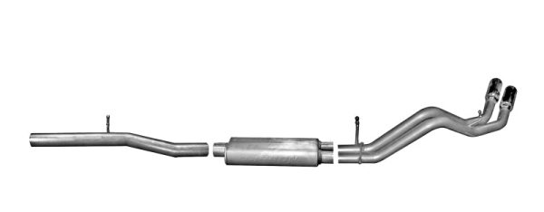 Gibson 15-19 Cadillac Escalade Base 6.2L 3.5in 2.25in Cat-Back Dual Sport Exhaust - Stainless Online Hot Sale