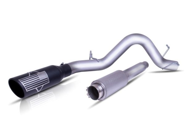 Gibson 15-19 Ford F-150 Lariat 5.0L 4in Patriot Series Cat-Back Single Exhaust - Stainless Hot on Sale