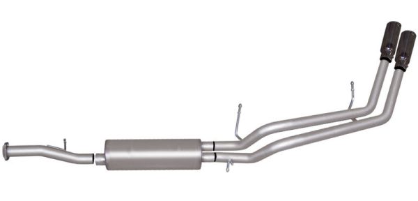 Gibson 07-12 Chevrolet Avalanche LS 5.3L 2.25in Cat-Back Dual Sport Exhaust - Aluminized For Cheap