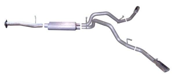 Gibson 07-09 Chevrolet Silverado 1500 LT 4.8L 2.25in Cat-Back Dual Extreme Exhaust - Stainless For Cheap