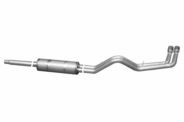 Gibson 87-92 Ford F-150 Custom 4.9L 2.5in Cat-Back Dual Sport Exhaust - Aluminized Fashion