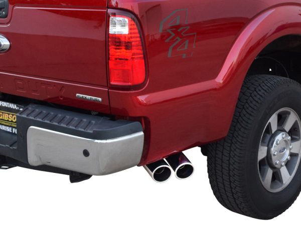 Gibson 11-16 Ford F-250 Super Duty XL 6.2L 2.5in Cat-Back Dual Sport Exhaust - Stainless Sale