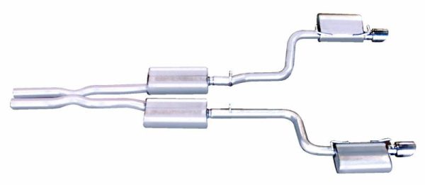 Gibson 05-10 Chrysler 300 C SRT8 6.1L 2.5in Cat-Back Dual Exhaust - Stainless Online Hot Sale