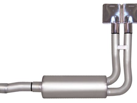 Gibson 88-93 Chevrolet C1500 Cheyenne 5.7L 2.5in Cat-Back Super Truck Exhaust - Stainless Hot on Sale