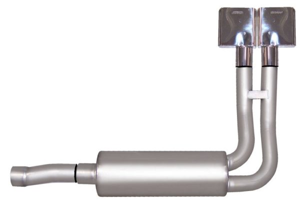 Gibson 88-93 Chevrolet C1500 Cheyenne 5.7L 2.5in Cat-Back Super Truck Exhaust - Stainless Hot on Sale