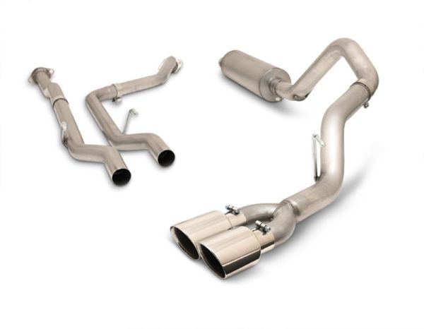 Gibson 2022 Toyota Tundra 3.5L-T V6 5.5ft bed 2.5in Cat-Back Dual Sport Exhaust - Stainless Hot on Sale