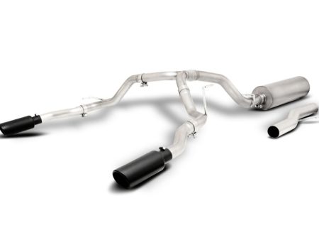 Gibson 21-22 Chevy Tahoe High Country 6.2L 4WD 2.5in Cat-Back Dual Split T409 SS Exhaust - Black For Sale