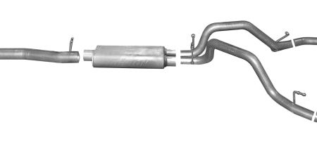 Gibson 14-18 Chevrolet Silverado 1500 LTZ 6.2L 3.5in 2.25in Cat-Back Dual Split Exhaust - Stainless Online Sale