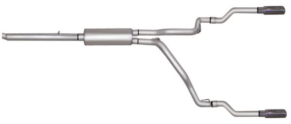 Gibson 05-07 Dodge Dakota Laramie 3.7L 2.5in Cat-Back Dual Split Exhaust - Stainless For Discount