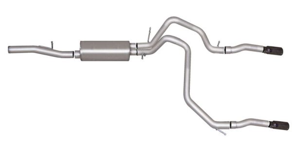 Gibson 10-14 Chevrolet Tahoe LS 5.3L 2.25in Cat-Back Dual Split Exhaust - Stainless Online Sale