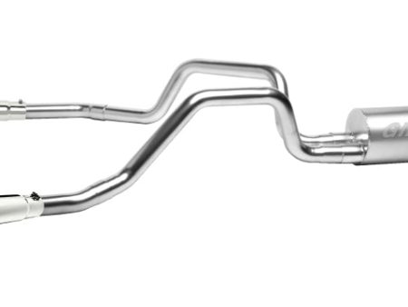 Gibson 98-00 Chevrolet S10 Base 2.2L 1.75in Cat-Back Dual Split Exhaust - Aluminized Fashion