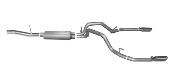 Gibson 10-13 GMC Sierra 1500 SLE 4.8L 2.25in Cat-Back Dual Split Exhaust - Stainless Online Sale