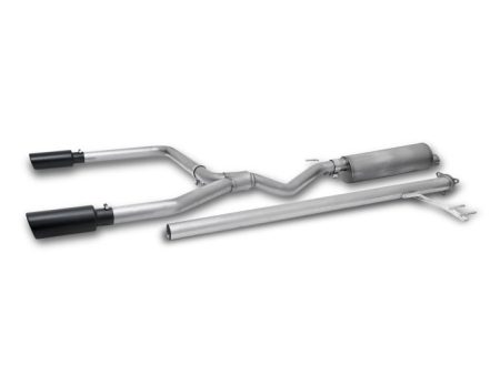 Gibson 17-20 Honda Ridgeline 3.5L Black Elite Dual Split Cat-Back Exhaust - Stainless For Discount