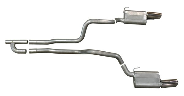 Gibson 05-10 Ford Mustang Base 4.0L 2.5in Cat-Back Dual Exhaust - Aluminized Fashion