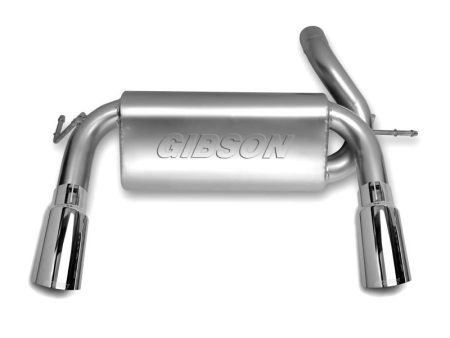 Gibson 07-17 Jeep Wrangler JK Rubicon 3.6L 2.5in Cat-Back Dual Split Exhaust - Aluminized Cheap