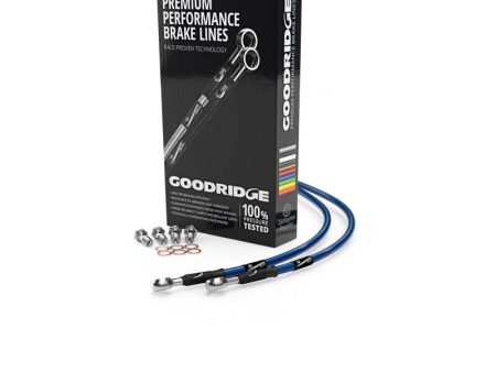 Goodridge 97-05 Honda VTR1000 Clutch Electric Blue Clutch Lines Online Hot Sale